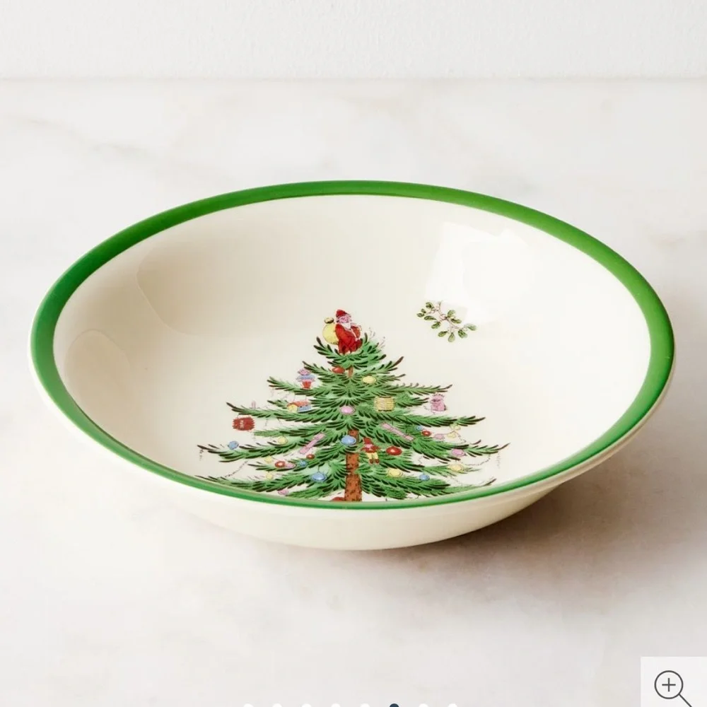 Spode Christmas Tree Dinnerware 4-Piece Plate Setting NEW in Box